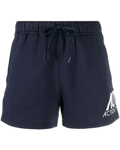 Autry Shorts mit Logo-Print - Blau