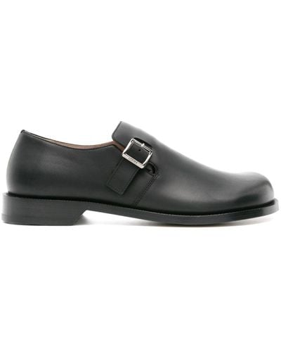 Loewe Campo Leather Monk Shoes - ブラック