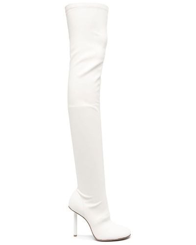 Le Silla Karlie 110mm Thigh-high Boots - White