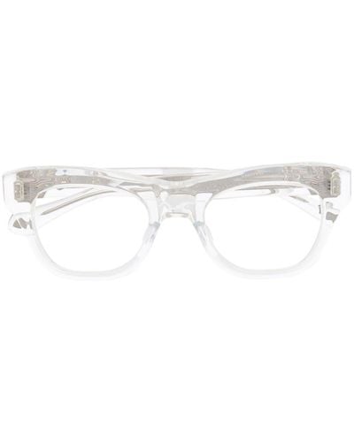Matsuda Brille mit breitem Gestell - Weiß
