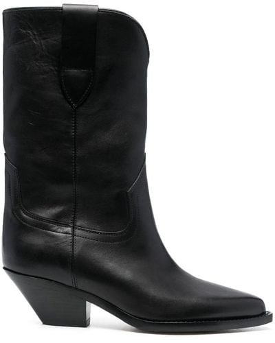 Isabel Marant Stiefel Dahope aus Leder - Schwarz