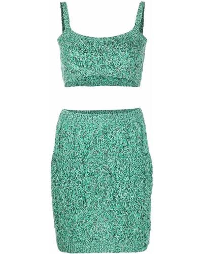 Etro Knitted Two-piece Skirt Set - Green