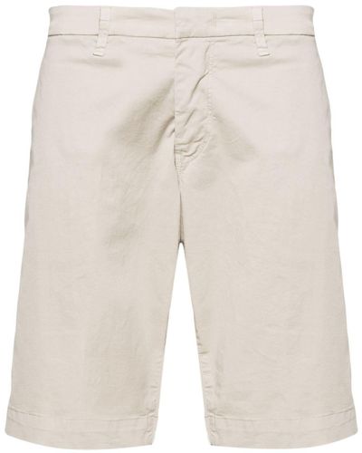 Fay Short chino droit à patch logo - Neutre