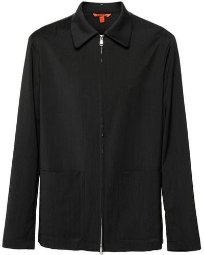 Barena Marafon Hemdjacke mit Reißverschluss - Schwarz