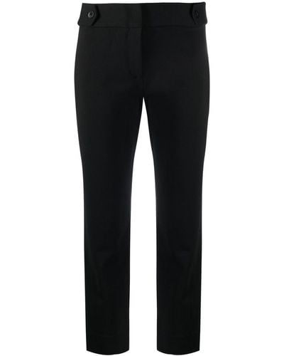 Michael Kors Cropped Mid-rise Trousers - Black