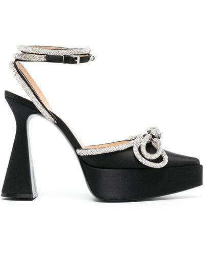 Mach & Mach Crystal-embellished 145mm Court Shoes - Black