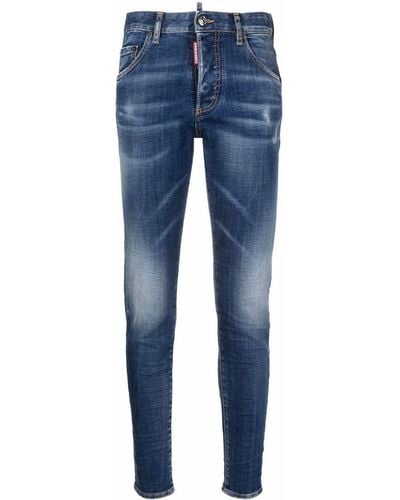 DSquared² Jeans skinny con effetto schiarito - Blu