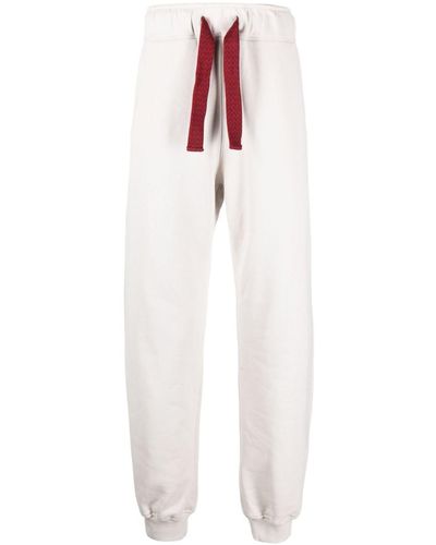 Lanvin Drawstring Cotton Track Trousers - White