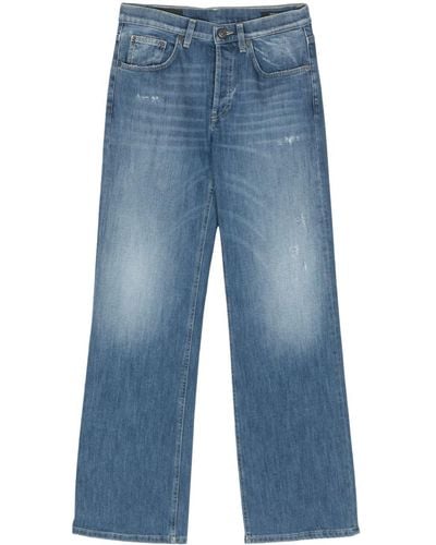 Dondup Jacklyn Low-rise Wide-leg Jeans - Blue