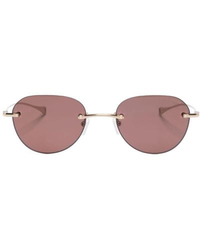Dita Eyewear Round-frame Tinted Sunglasses - Pink