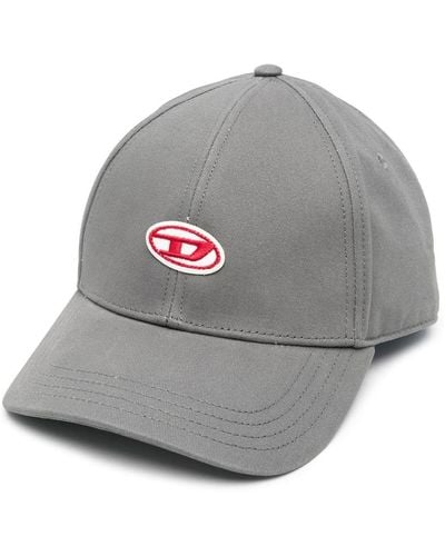 DIESEL C-rune Logo-appliqué Baseball Cap - Gray