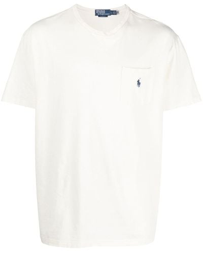 Polo Ralph Lauren T-shirt à détail de logo - Blanc