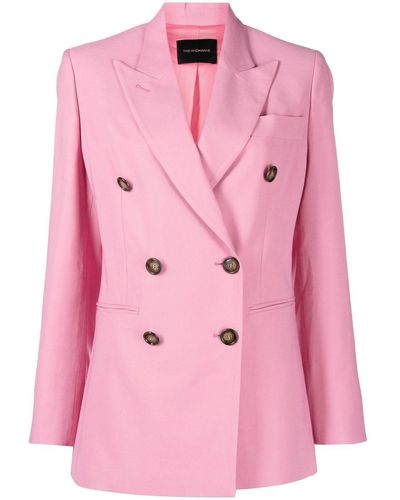 ANDAMANE Double-breasted Blazer - Pink