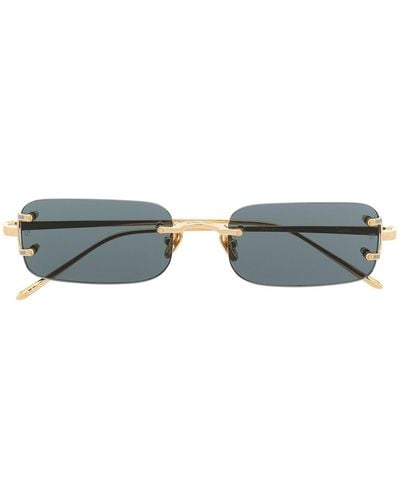 Linda Farrow Talor Rectangular Frame Sunglasses - Multicolour