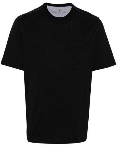 Brunello Cucinelli パッチポケット Tシャツ - ブラック