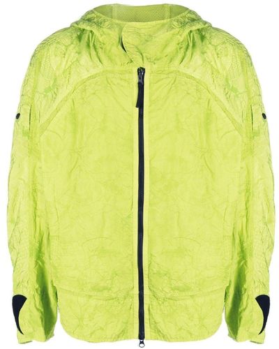 Stone Island Shadow Project Kapuzenjacke mit Knitteroptik - Gelb