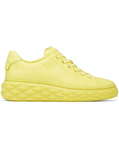 Jimmy Choo Diamond Light Maxi/f Sneakers - Yellow