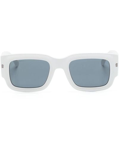 DSquared² Eckige Hype Sonnenbrille mit Logo - Blau
