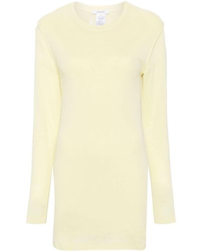 Lemaire Layered Knitted Mini Dress - Yellow
