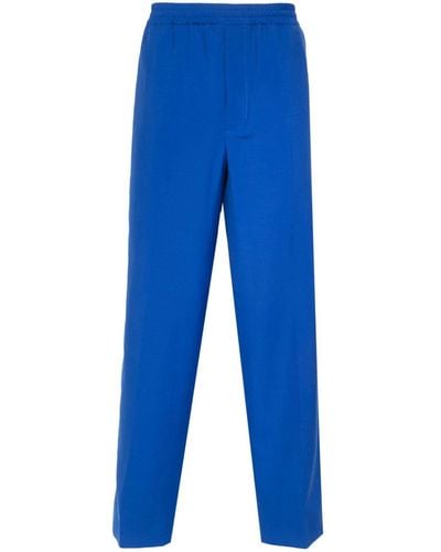 Gucci Pantalones anchos Interlocking G - Azul