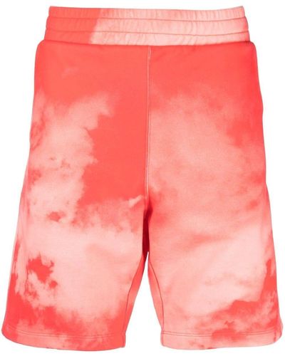 Paul Smith Tie Dye-print Track Shorts - Red