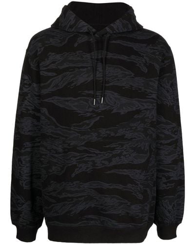 Maharishi アブストラクトパターン パーカー - ブラック