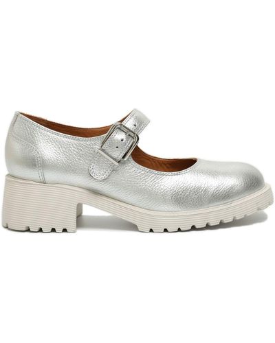 Sarah Chofakian Esmerie Leather Loafers - Grey