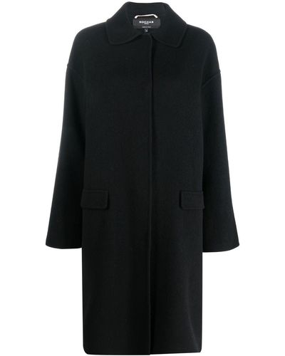 Rochas Mantel Single-breasted Coat - Black