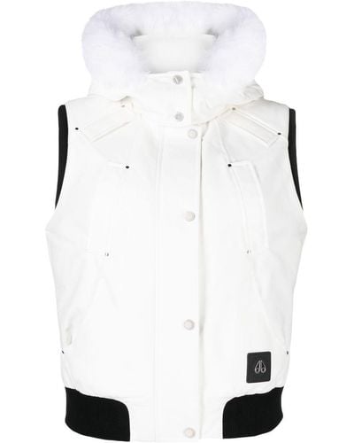 Moose Knuckles Liberty Hooded Padded Vest - White