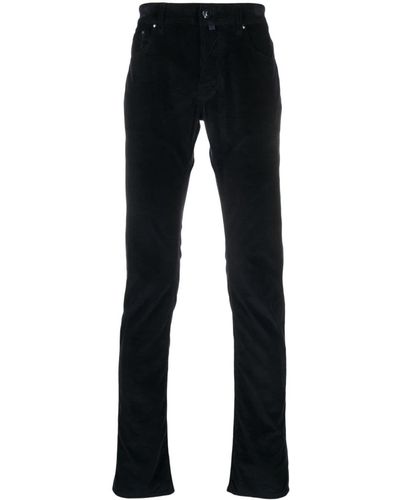 Jacob Cohen Low-rise Slim-fit Corduroy Trousers - Blue