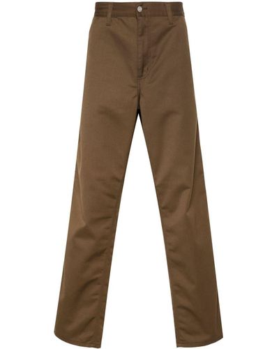 Carhartt Pantalones de talle medio - Marrón