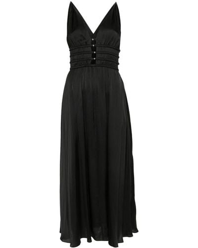 Maje Bead-embellished Maxi Dress - Black