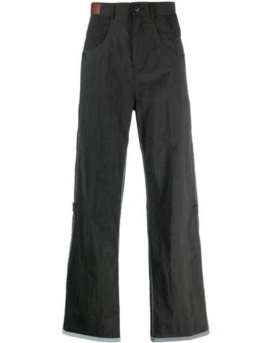 ANDERSSON BELL Multi-pocket Straight-leg Pants - Black