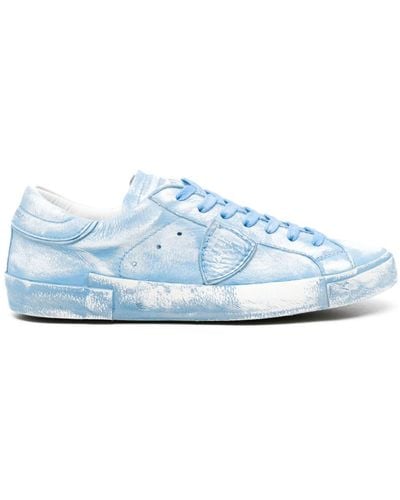 Philippe Model Prsx Distressed-effect Trainers - Blue