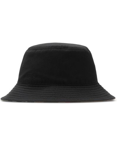 Burberry Vintage Check Reversible Bucket Hat - Black