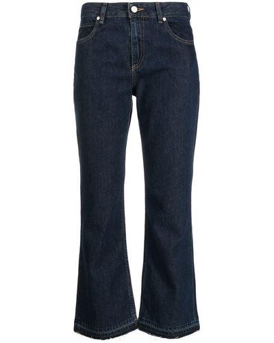 RED Valentino Ausgestellte Cropped-Jeans - Blau