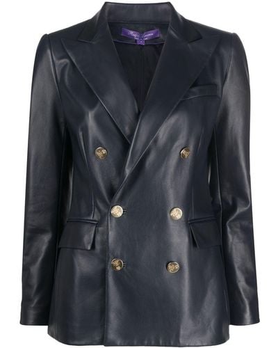 Ralph Lauren Collection Doppelreihiger Blazer - Blau