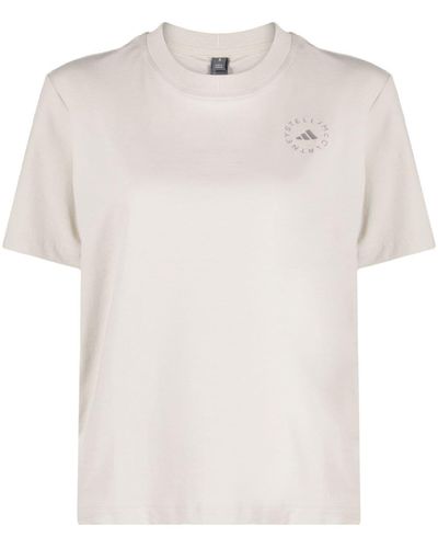 adidas By Stella McCartney T-shirt Met Print - Wit