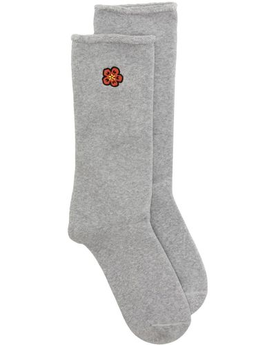 KENZO Socken mit Intarsien-Logo - Grau