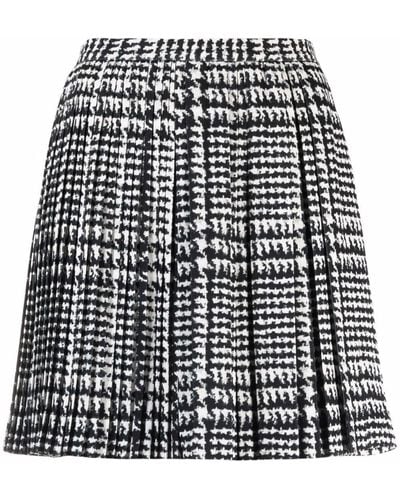 Ermanno Scervino High-waisted Houndstooth Skirt - Black