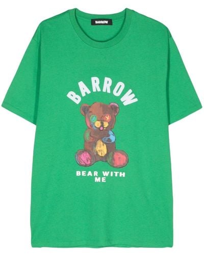 Barrow Logo-print Cotton T-shirt - Green