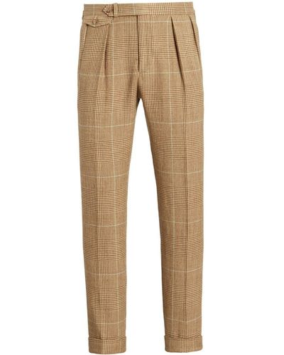 Polo Ralph Lauren Pantalon de costume à carreaux - Neutre