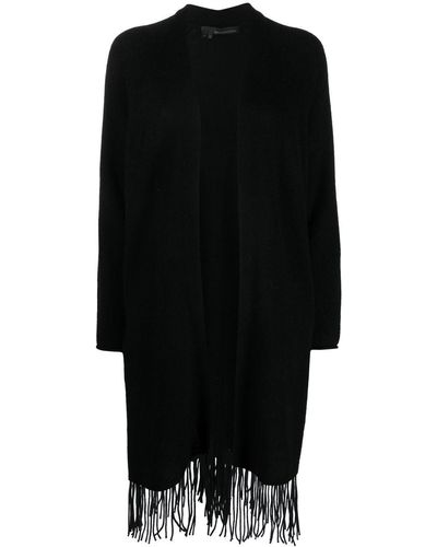 360cashmere Fringed Cashmere Dress - Black
