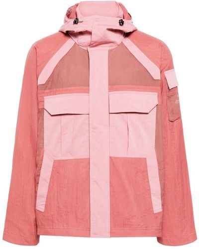 PS by Paul Smith Patchwork Hooded Jacket - Pink