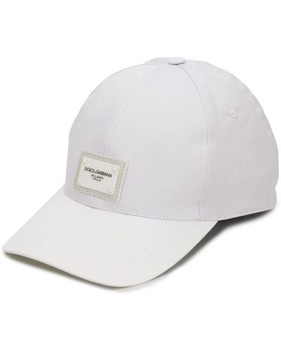 Dolce & Gabbana Logo-tag Baseball Cap - White