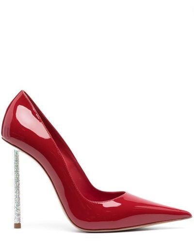 Le Silla Bella 120mm Patent-finish Leather Court Shoes - Red