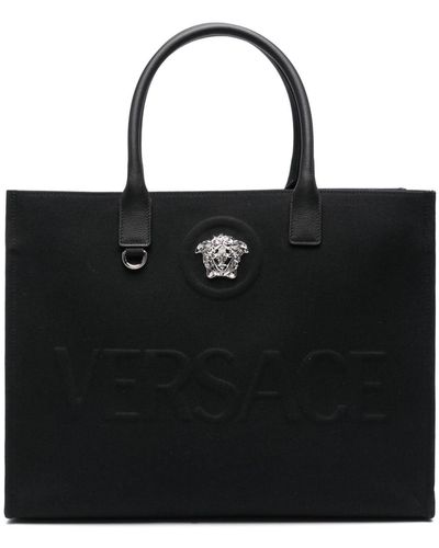 Versace Large La Medusa Tote Bag - Black