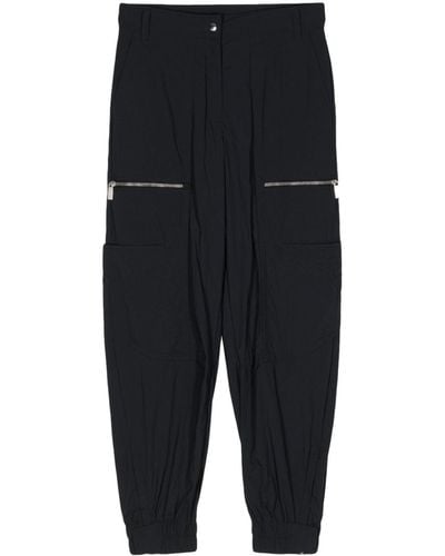 Off-White c/o Virgil Abloh Embroidered Cargo Trousers - Black