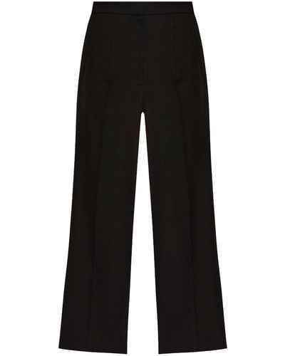 Alexander McQueen Pantalon à taille haute - Noir