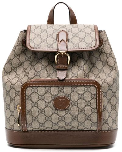 Gucci Rucksack Mit GG Motiv - Natur